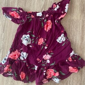 Purple floral Dress